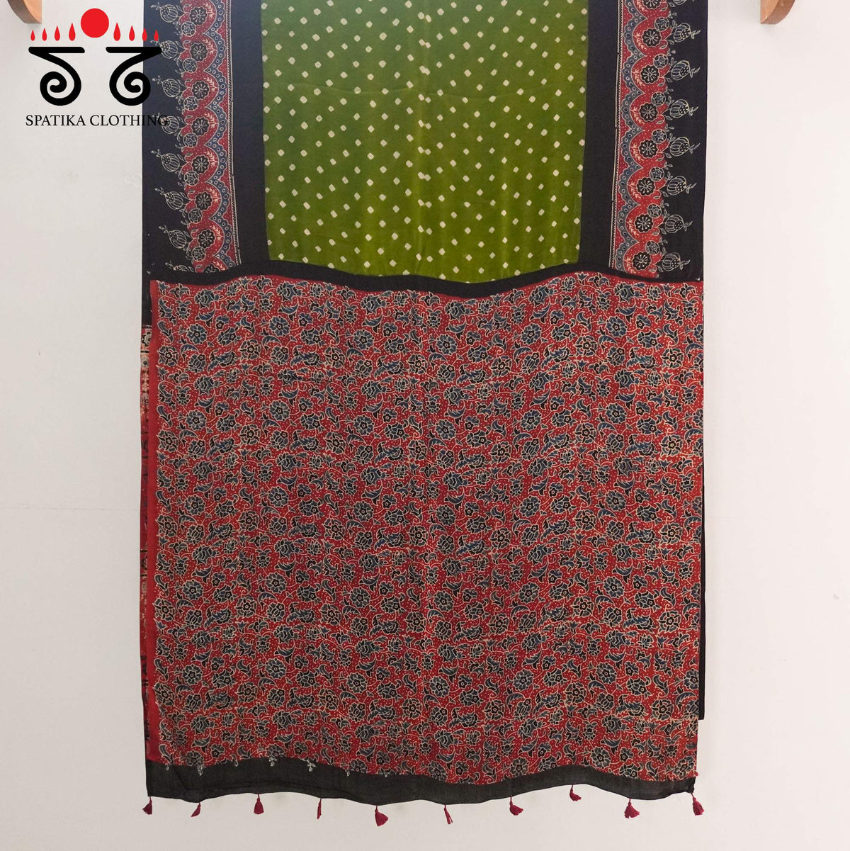 Ajrak - Bandhani Modal Saree