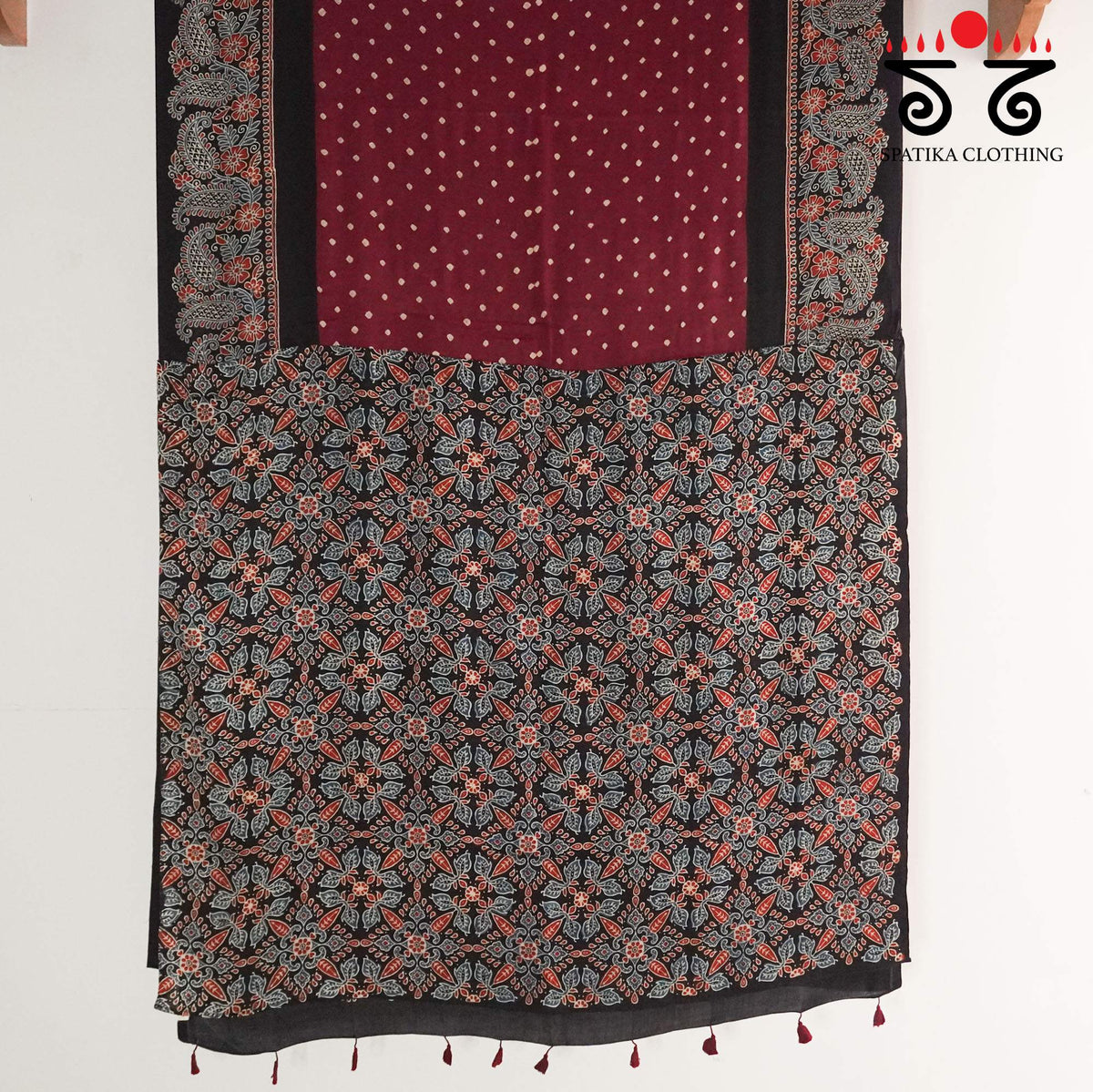 Ajrak - Bandhani Modal Saree