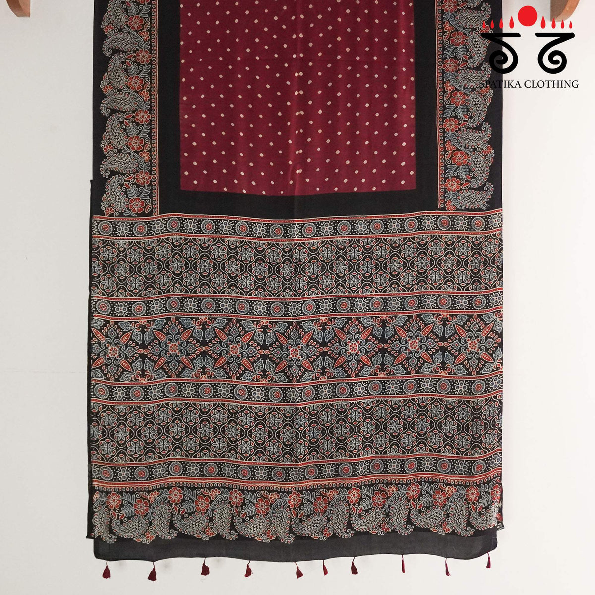 Ajrak - Bandhani Modal Saree