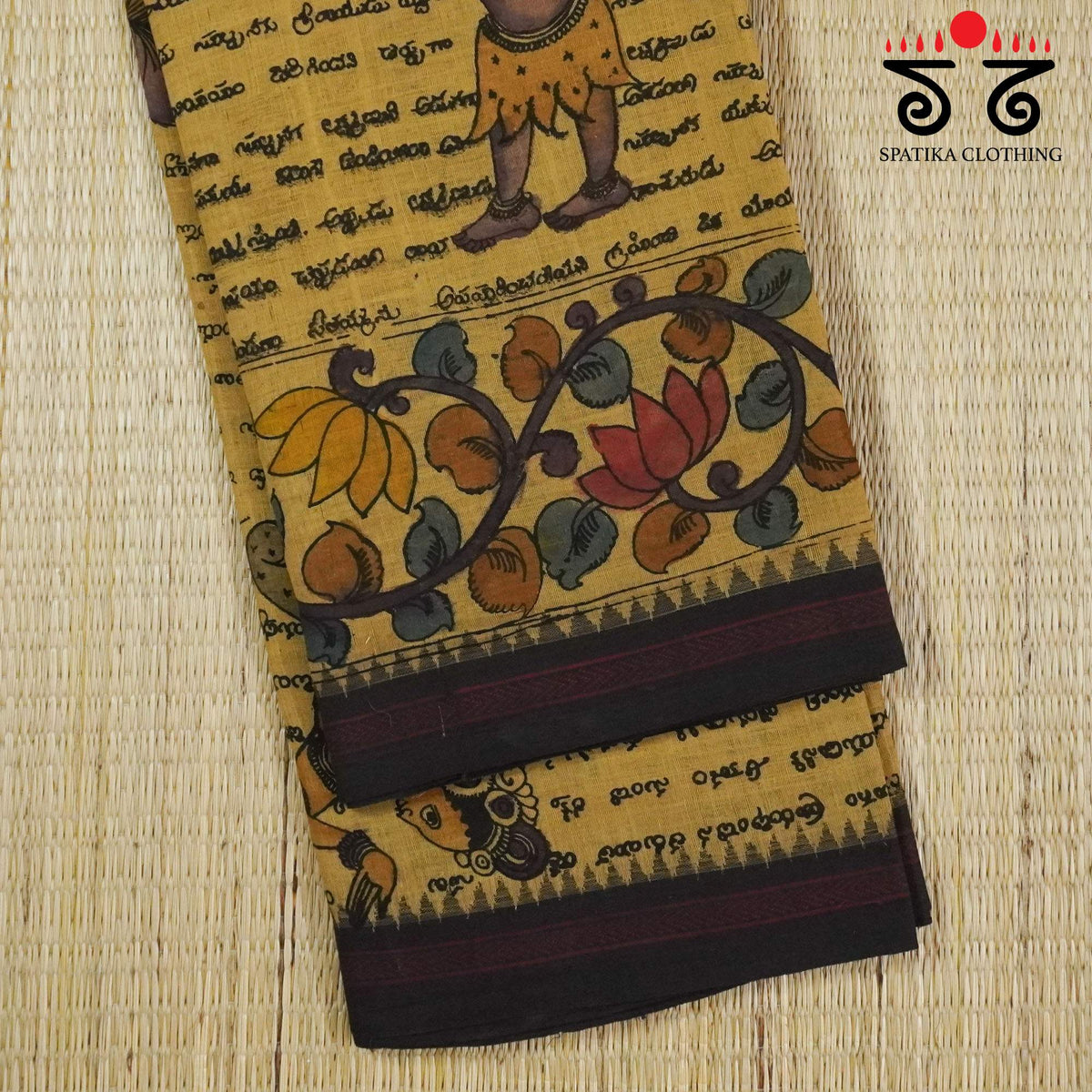 The Ramayana Saree - Pen Kalamkari On Ponduru Saree