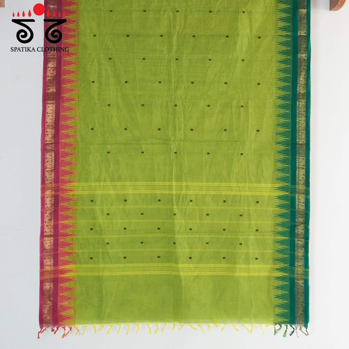 Green Chettinad Cotton Saree
