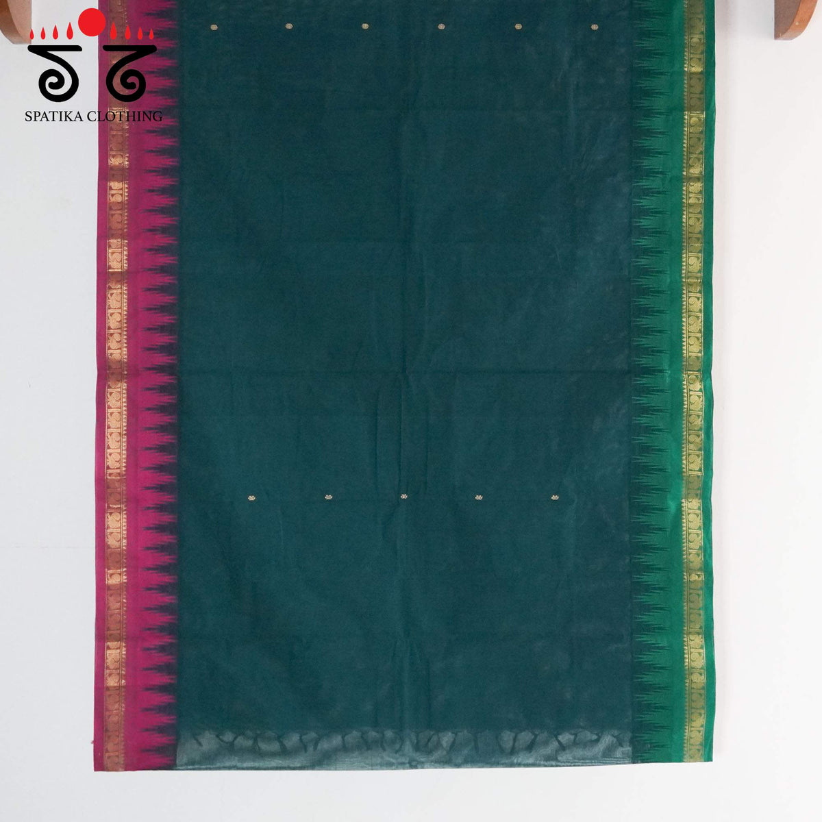 Green Chettinad Cotton Saree