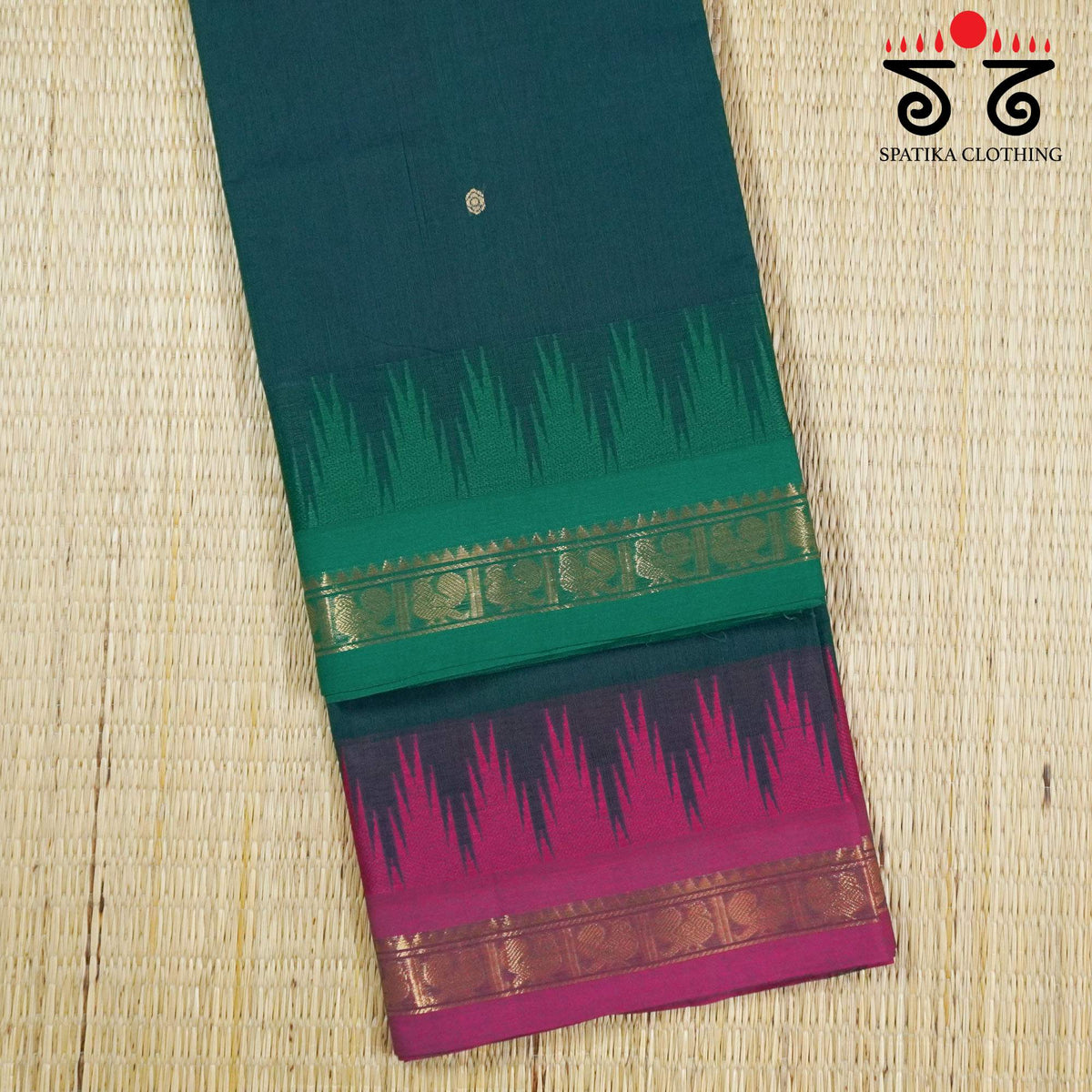 Green Chettinad Cotton Saree