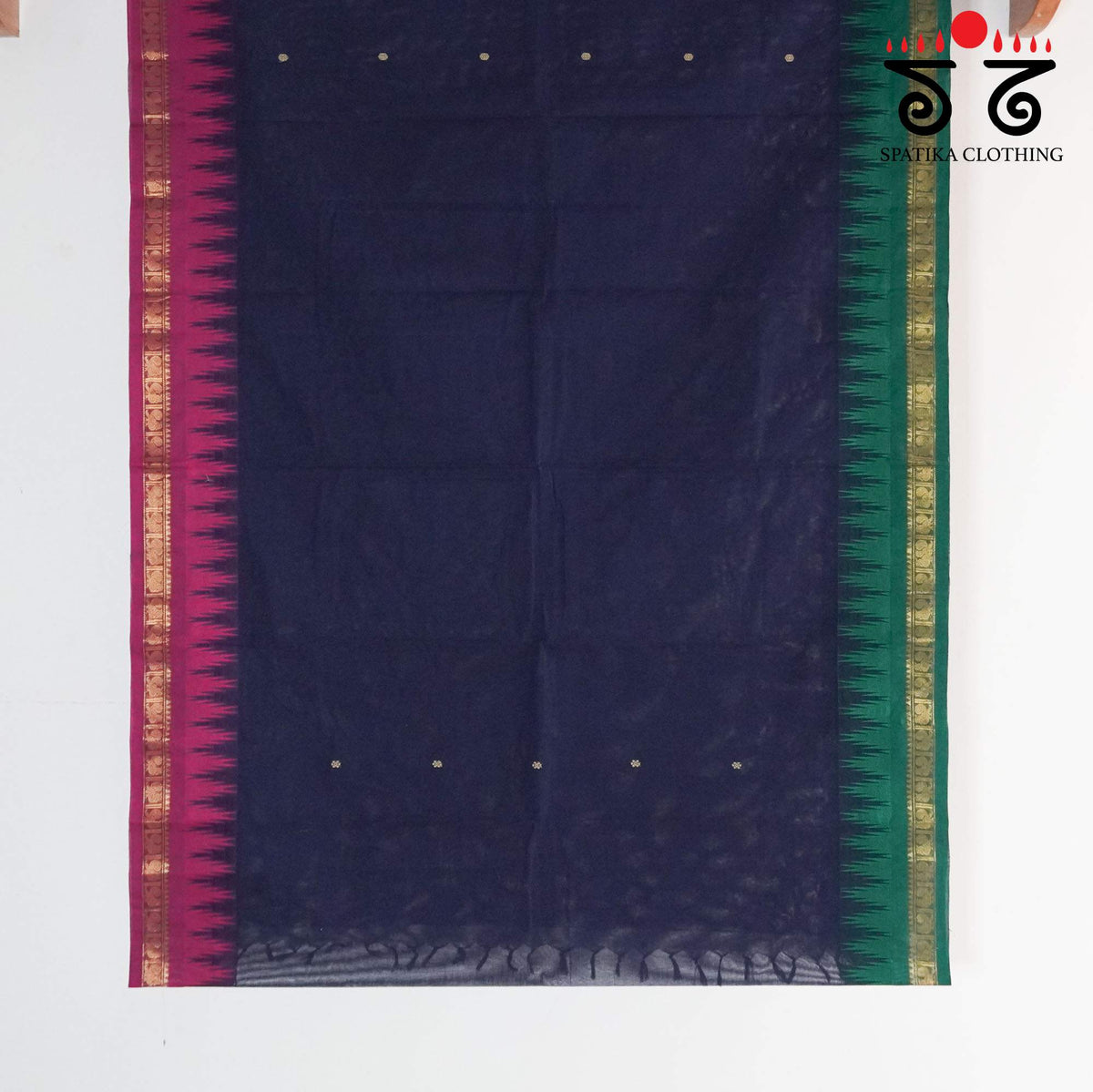 Blue Chettinad Cotton Saree