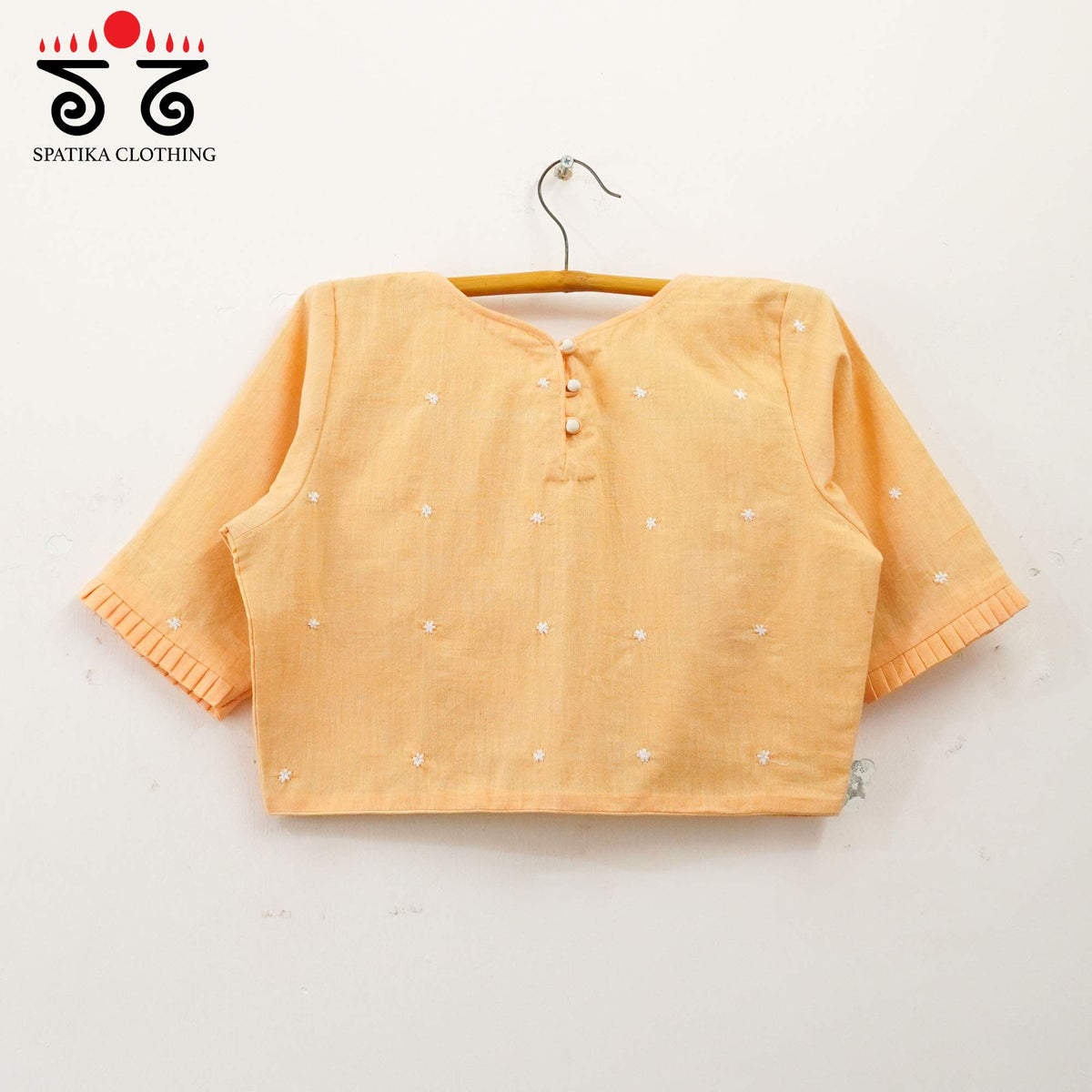 Light Peach Boondhi-Handcrafted Blouse