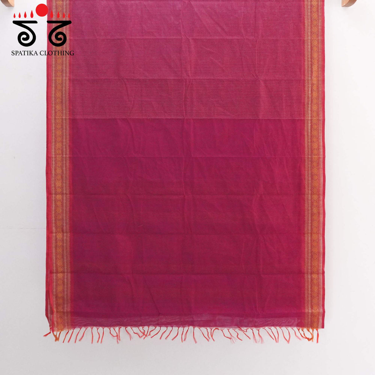 Red Festive Kanchi Cotton Saree