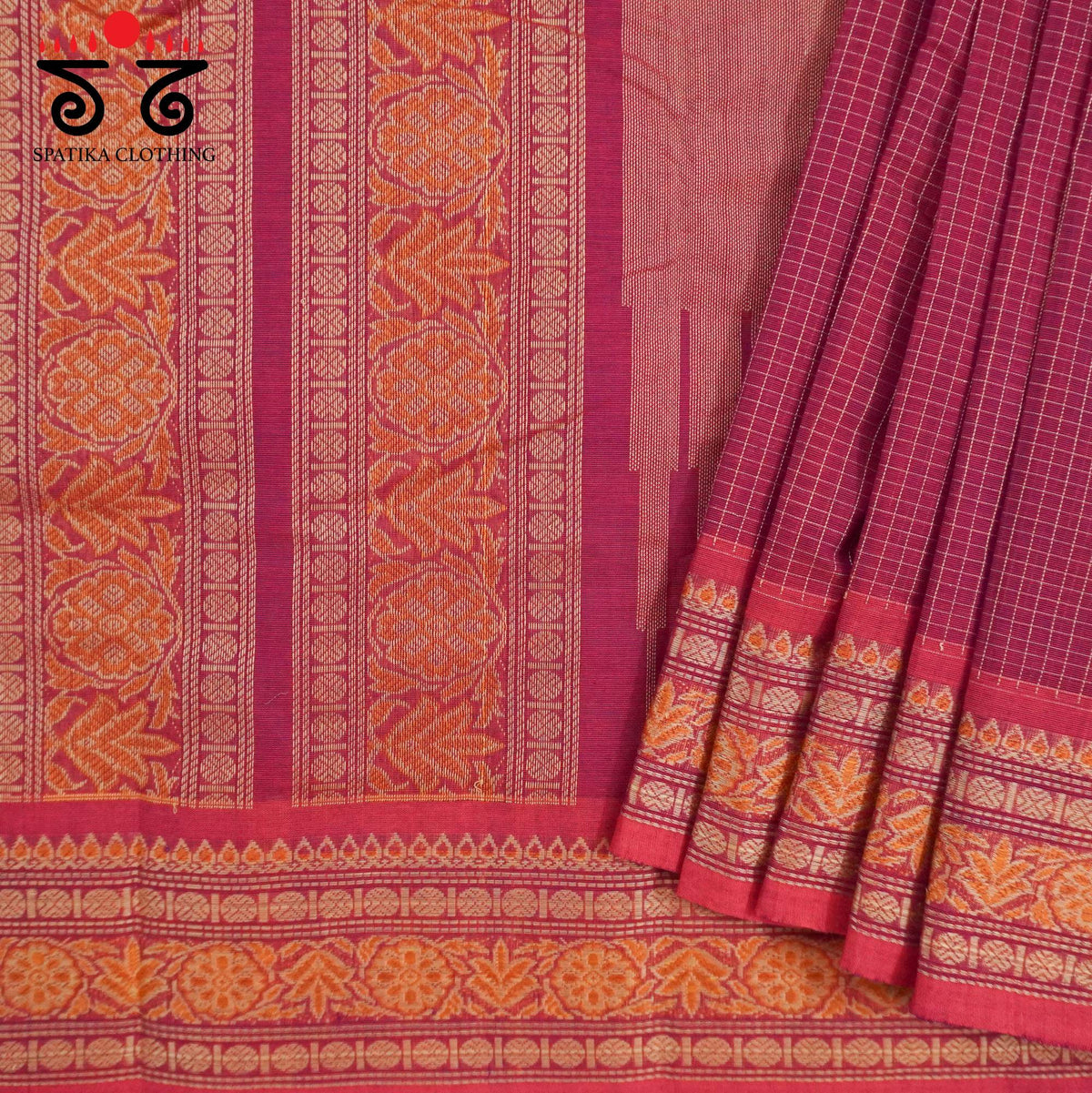 Red Festive Kanchi Cotton Saree
