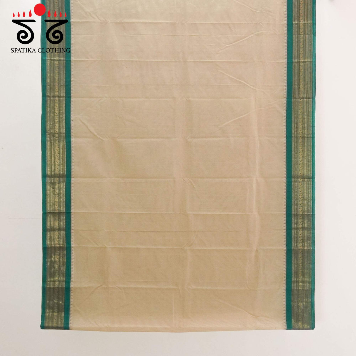 Light Beige Festive Kanchi Cotton Saree