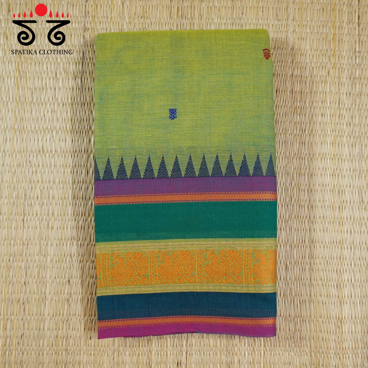Green Kanchi Cotton Saree