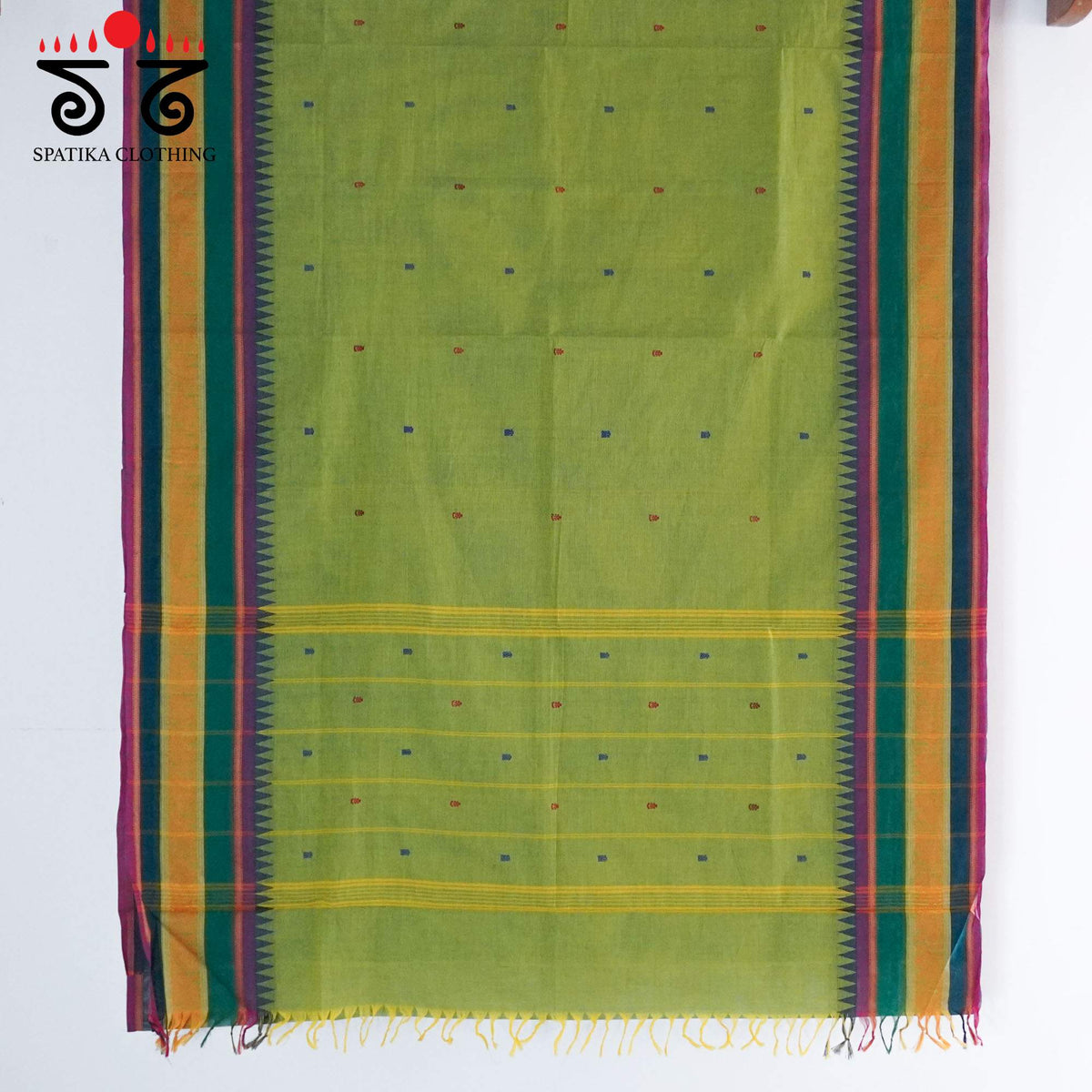Green Kanchi Cotton Saree