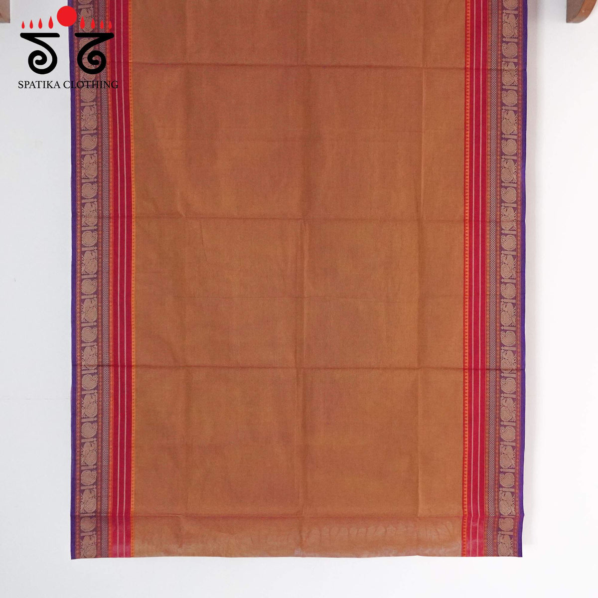 Light Brick Kanchi Cotton Saree