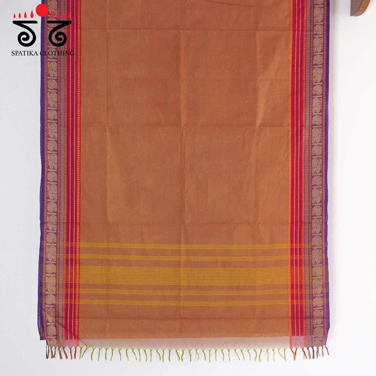 Light Brick Kanchi Cotton Saree