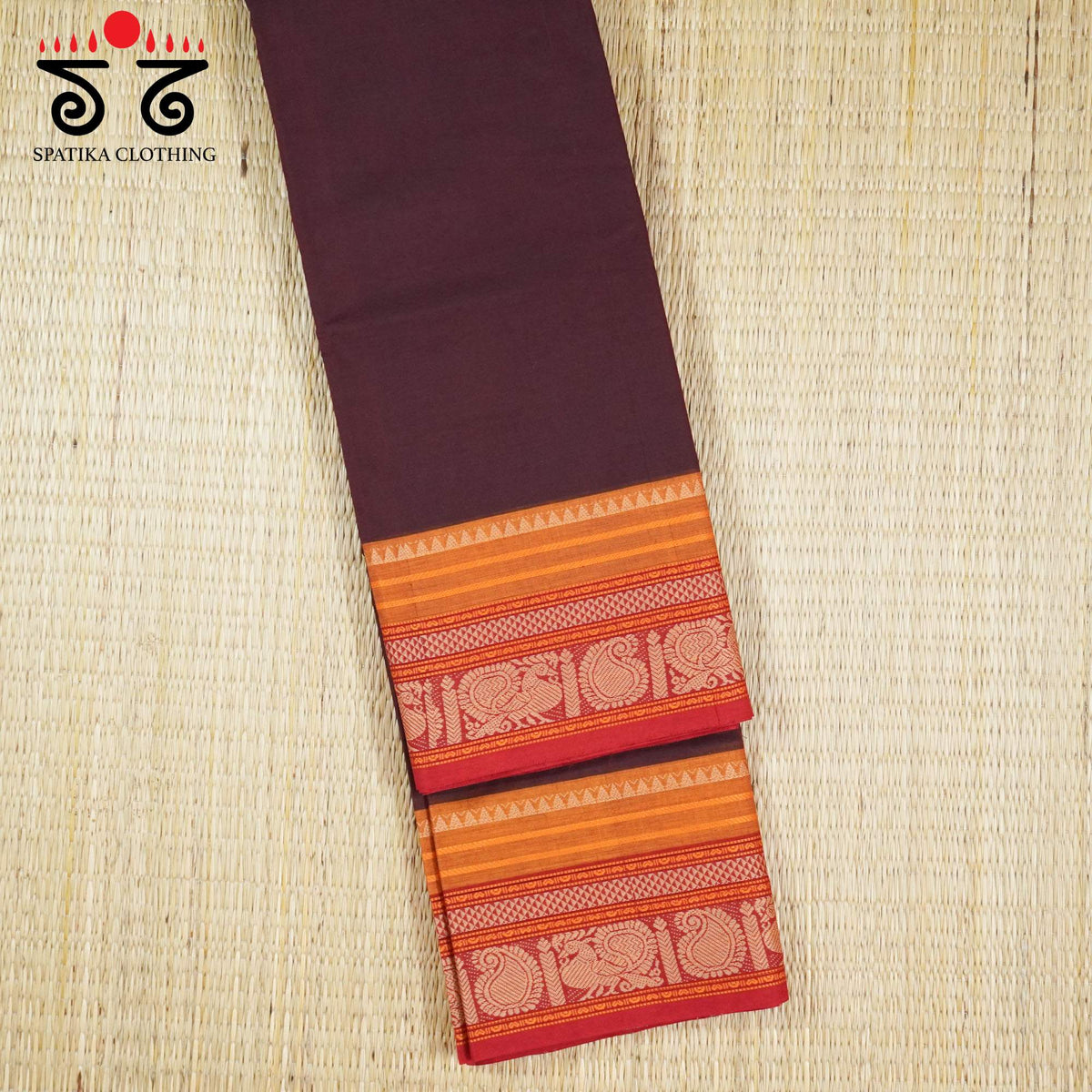 Brown Kanchi Cotton Saree
