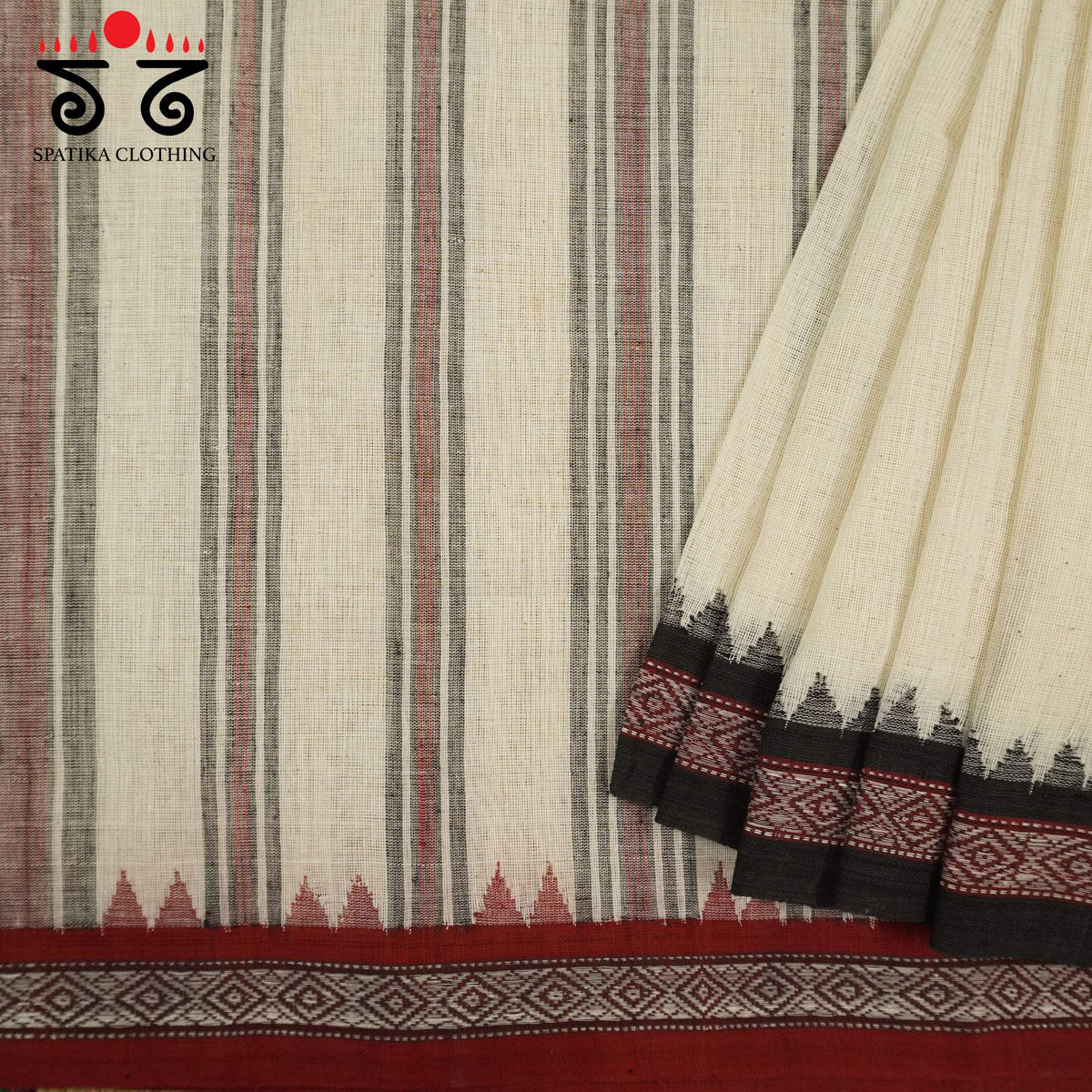 Ponduru Handspun Saree - Ajrak Blouse