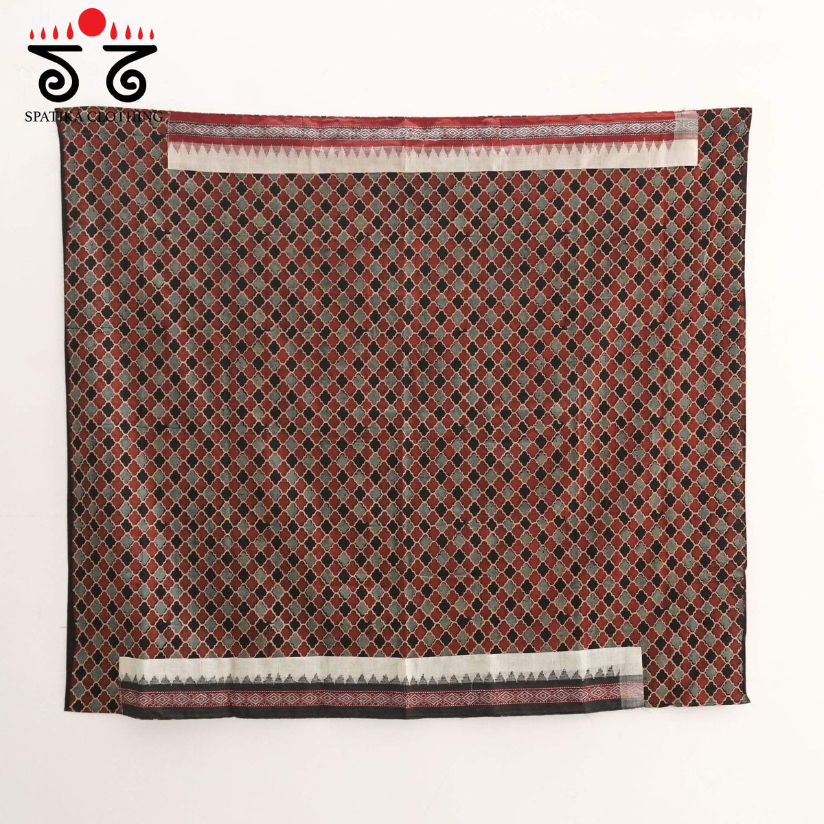 Ponduru Handspun Saree - Ajrak Blouse