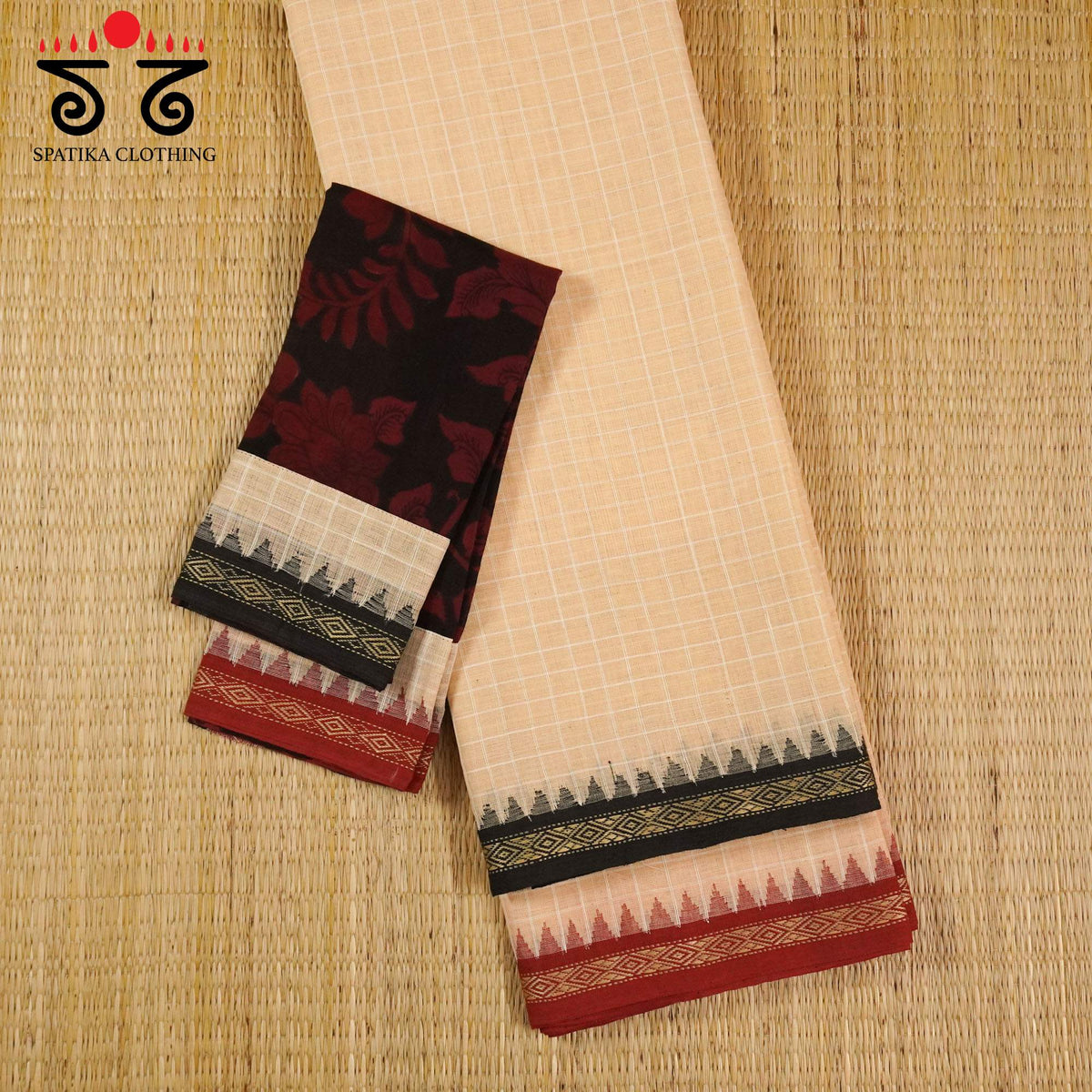 Ponduru Handspun Saree - Kalamkari  Blouse