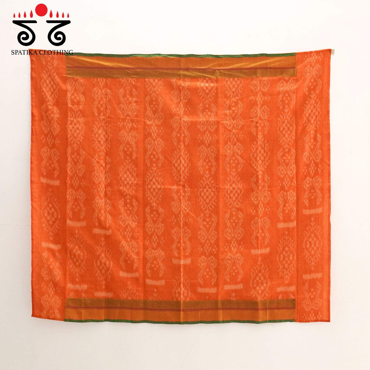 Purple Kanchi Cotton Saree - Ikat Blouse