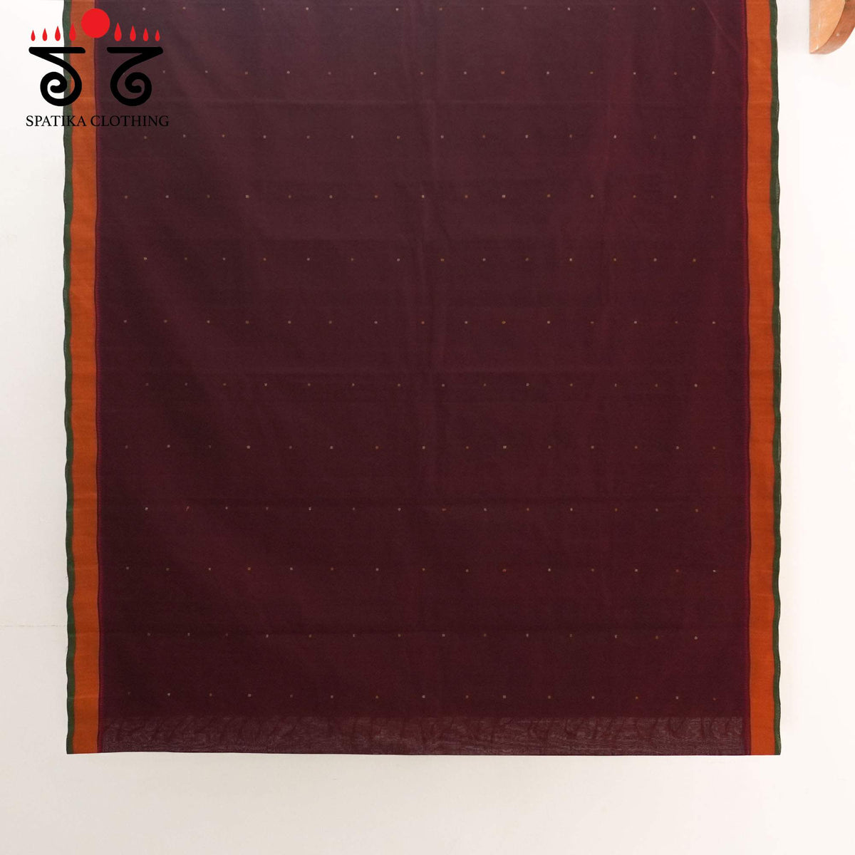 Purple Kanchi Cotton Saree - Ikat Blouse