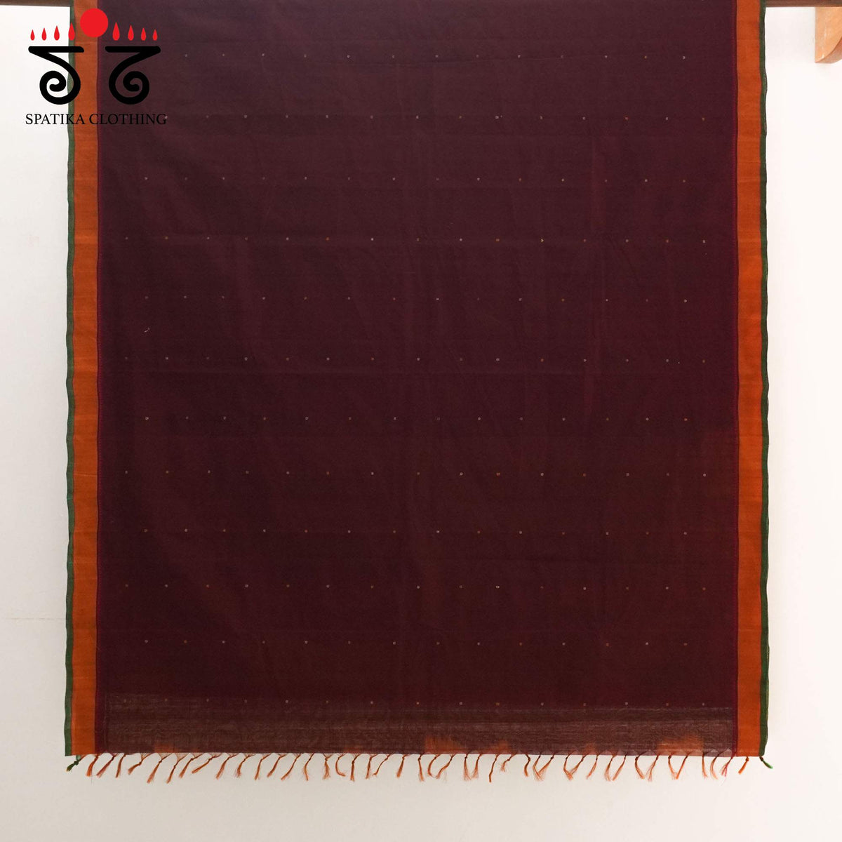 Purple Kanchi Cotton Saree - Ikat Blouse