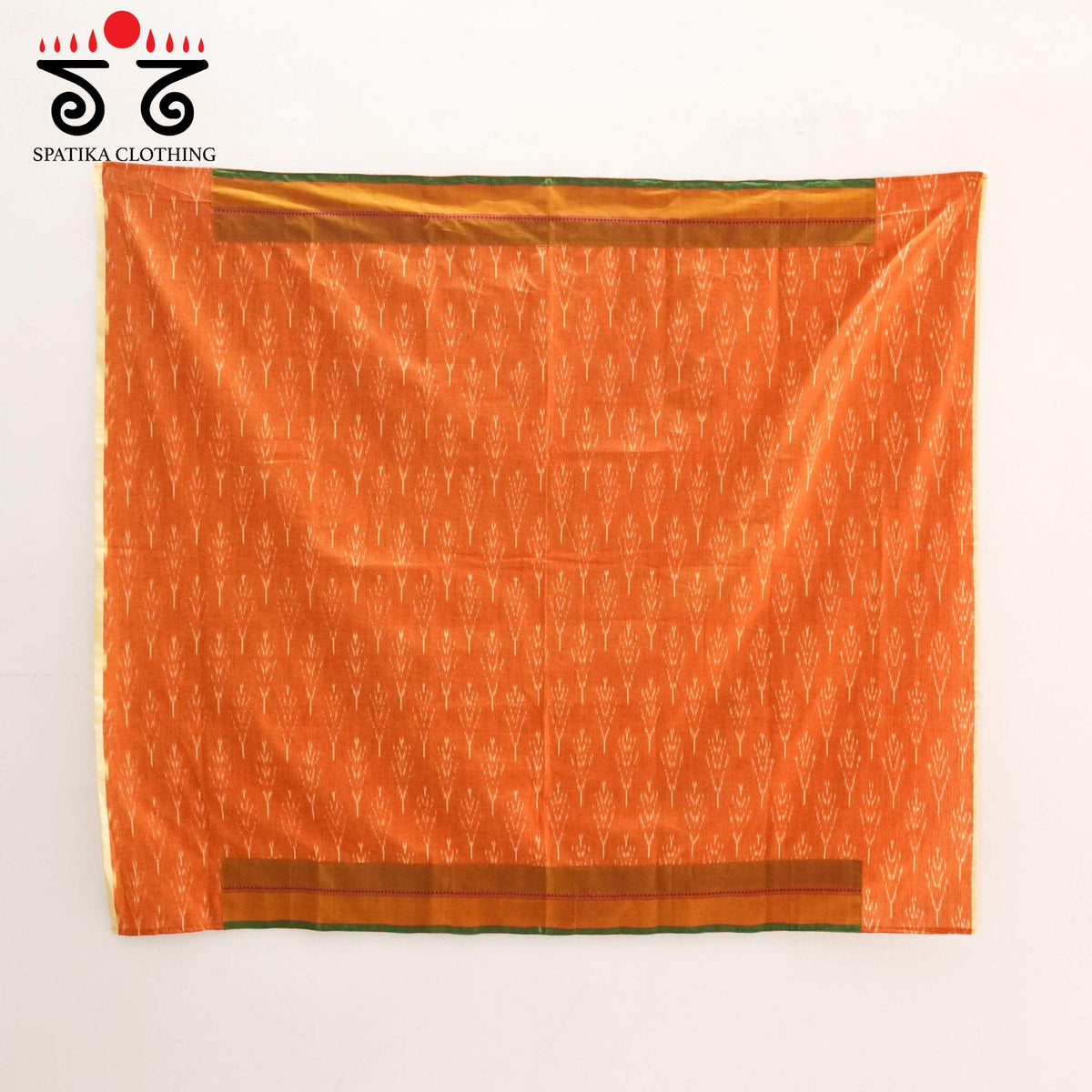 Violet Kanchi Cotton Saree - Ikat Blouse