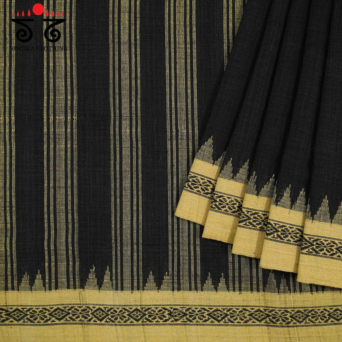 Ponduru Handspun Saree - Ajrak Blouse