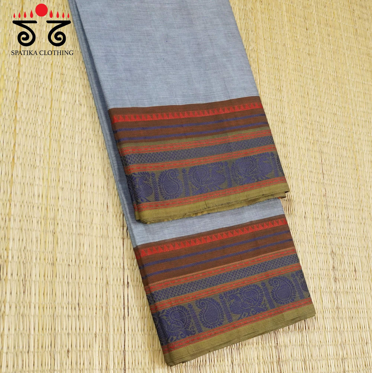 Grey Kanchi Cotton Saree