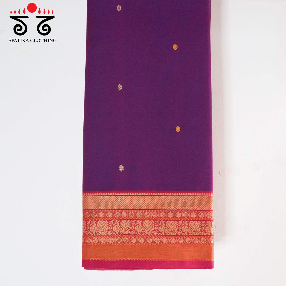 Purple Kanchi Cotton Saree