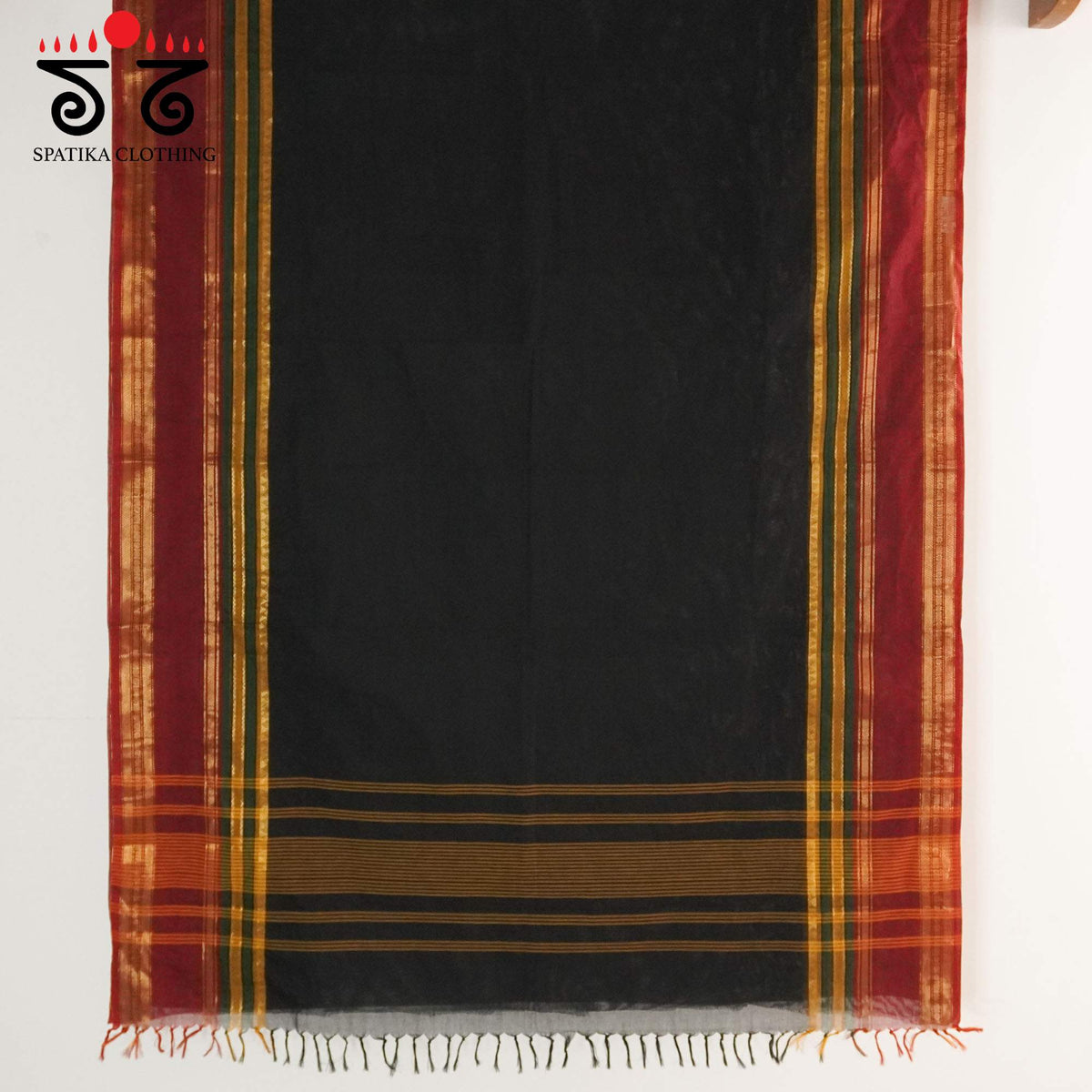 Black Kanchi Cotton Saree