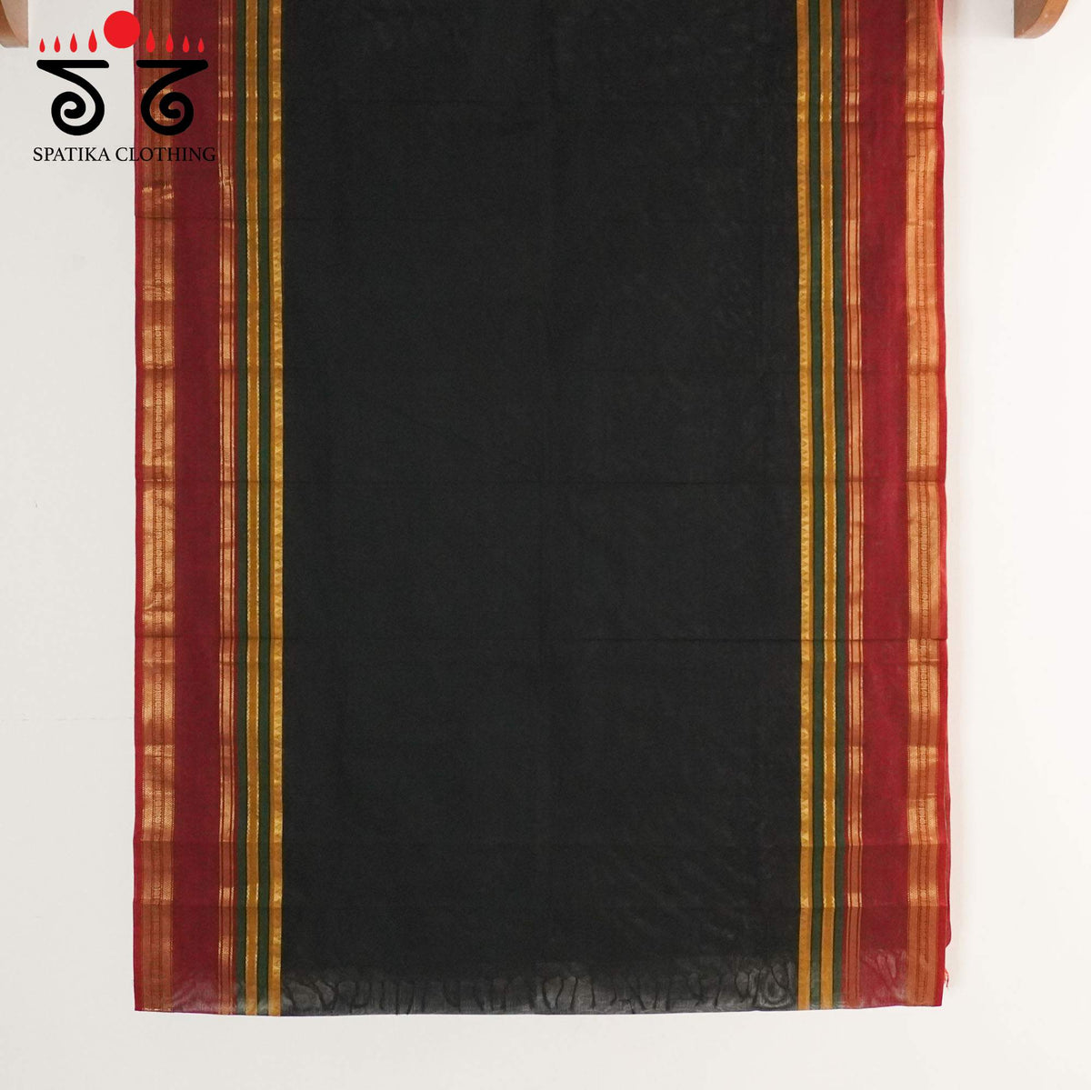 Black Kanchi Cotton Saree