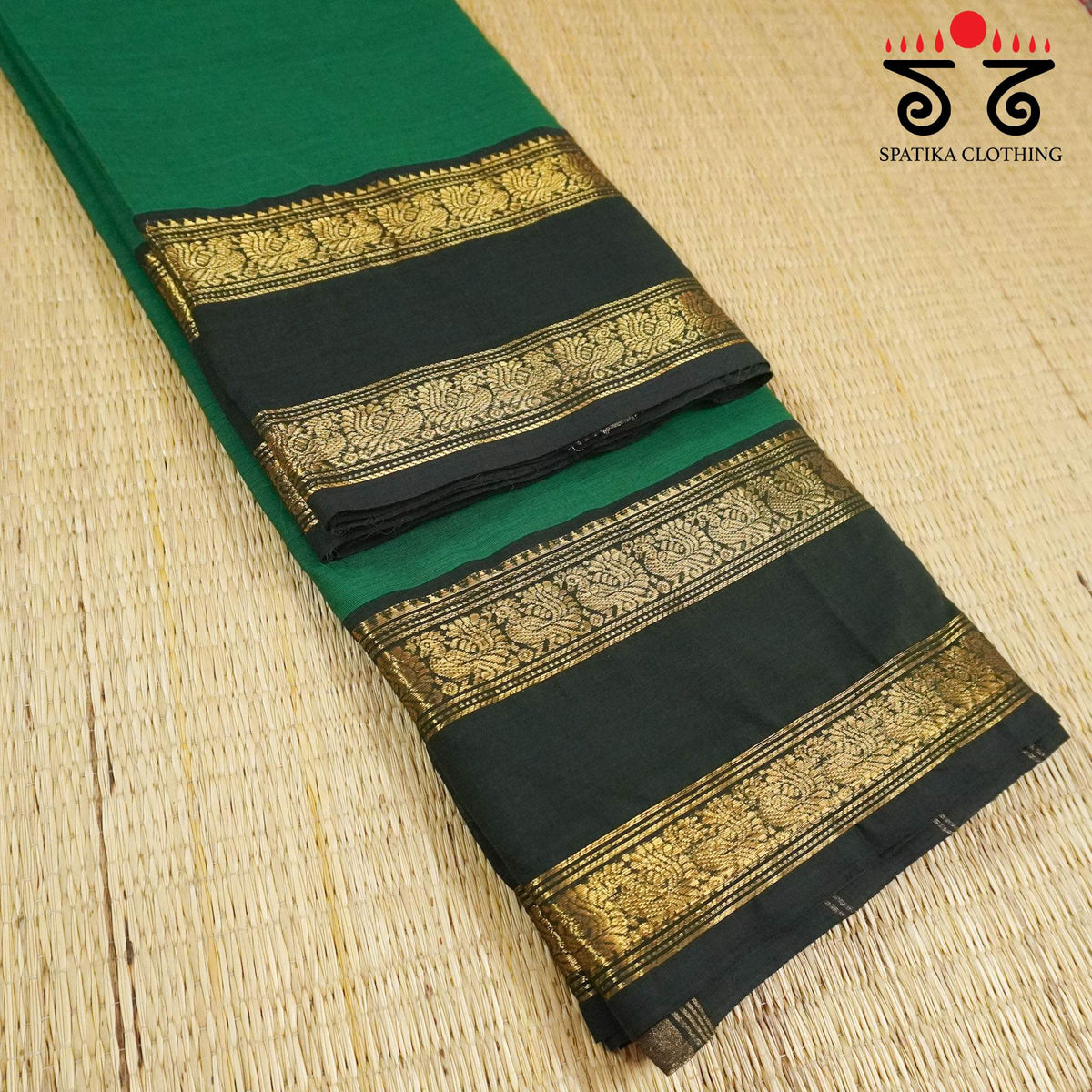Green Kanchi Cotton Saree