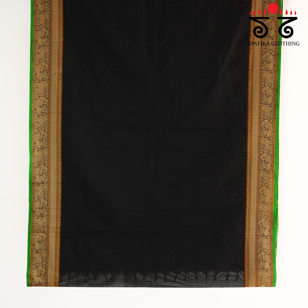 Black Kanchi Cotton Saree