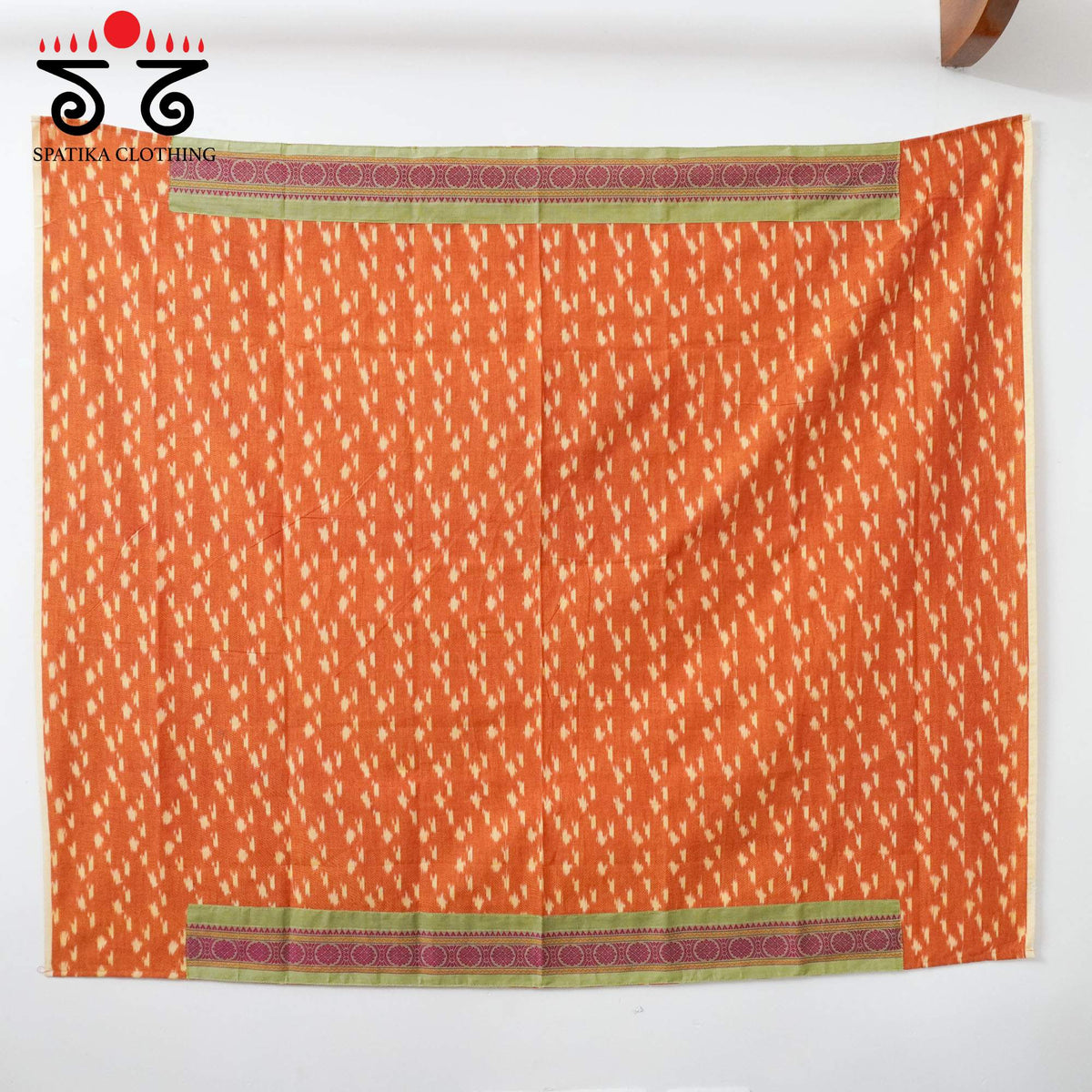 Pista Green Kanchi Cotton Saree - Ikat Blouse