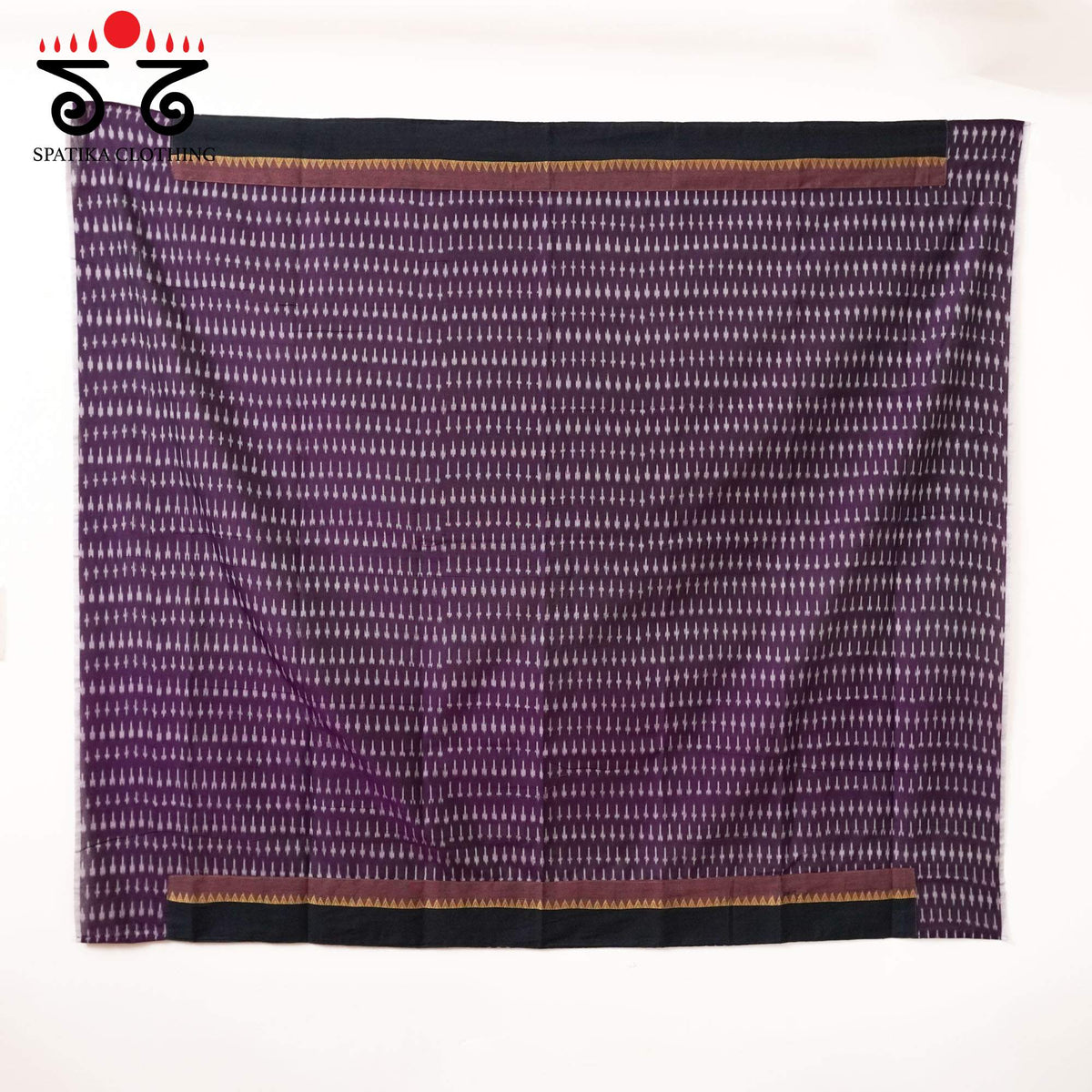 Pink Andhra Cotton Saree With Ikat Blouse