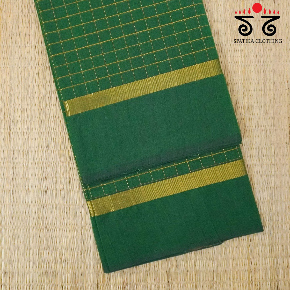 Green South Cotton Saree