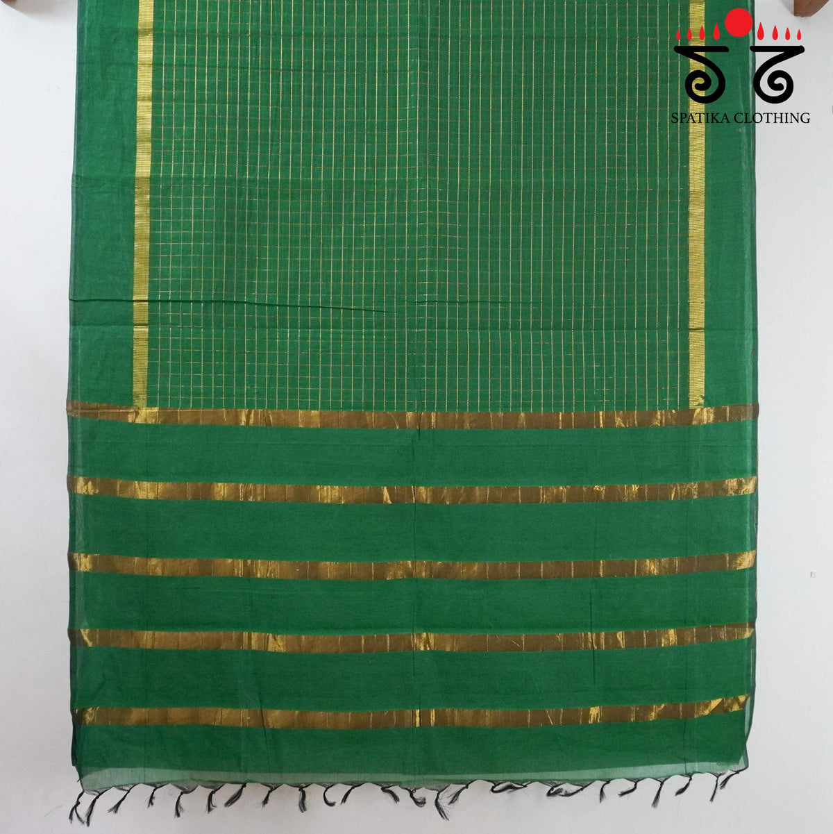Green South Cotton Saree