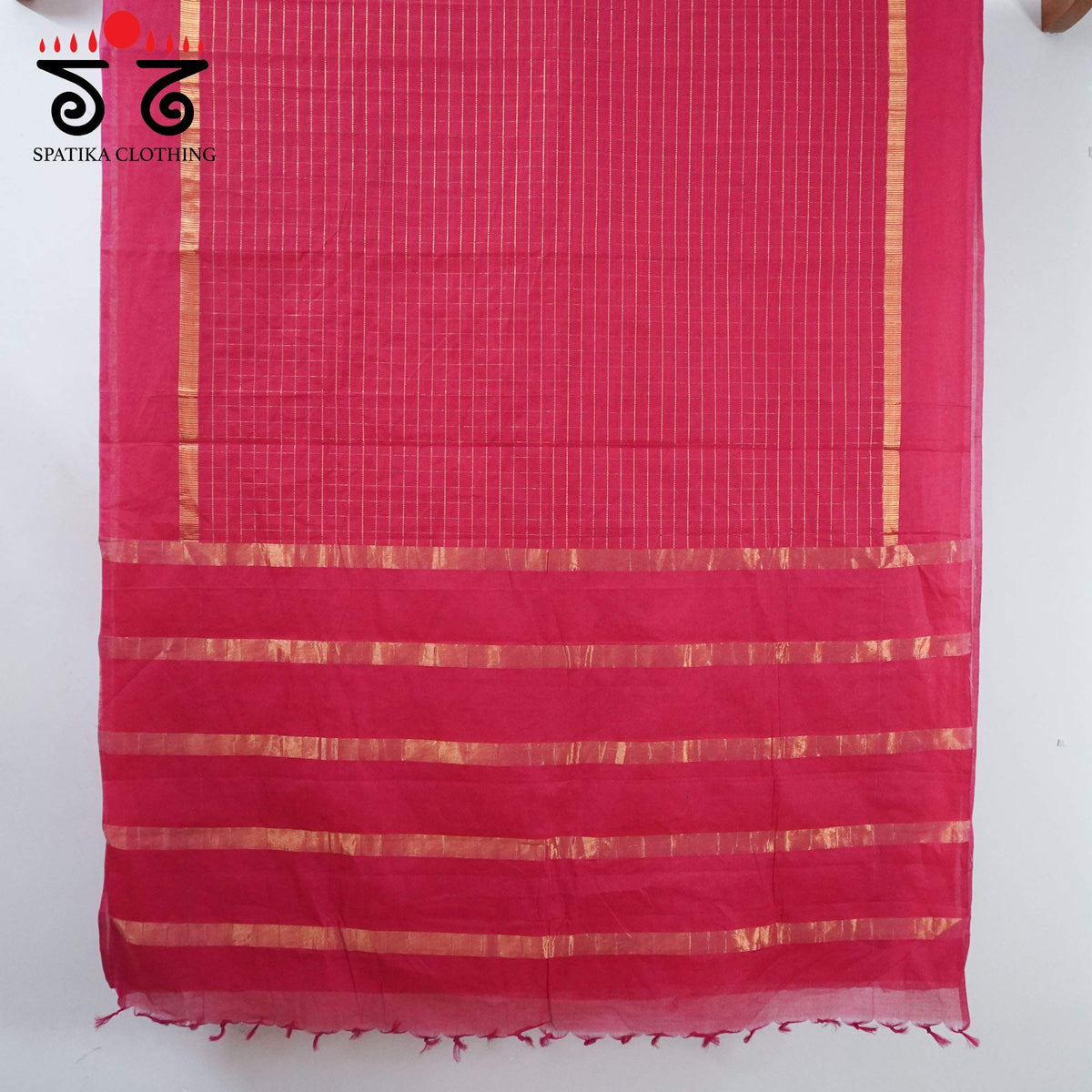 Pink South Cotton Saree