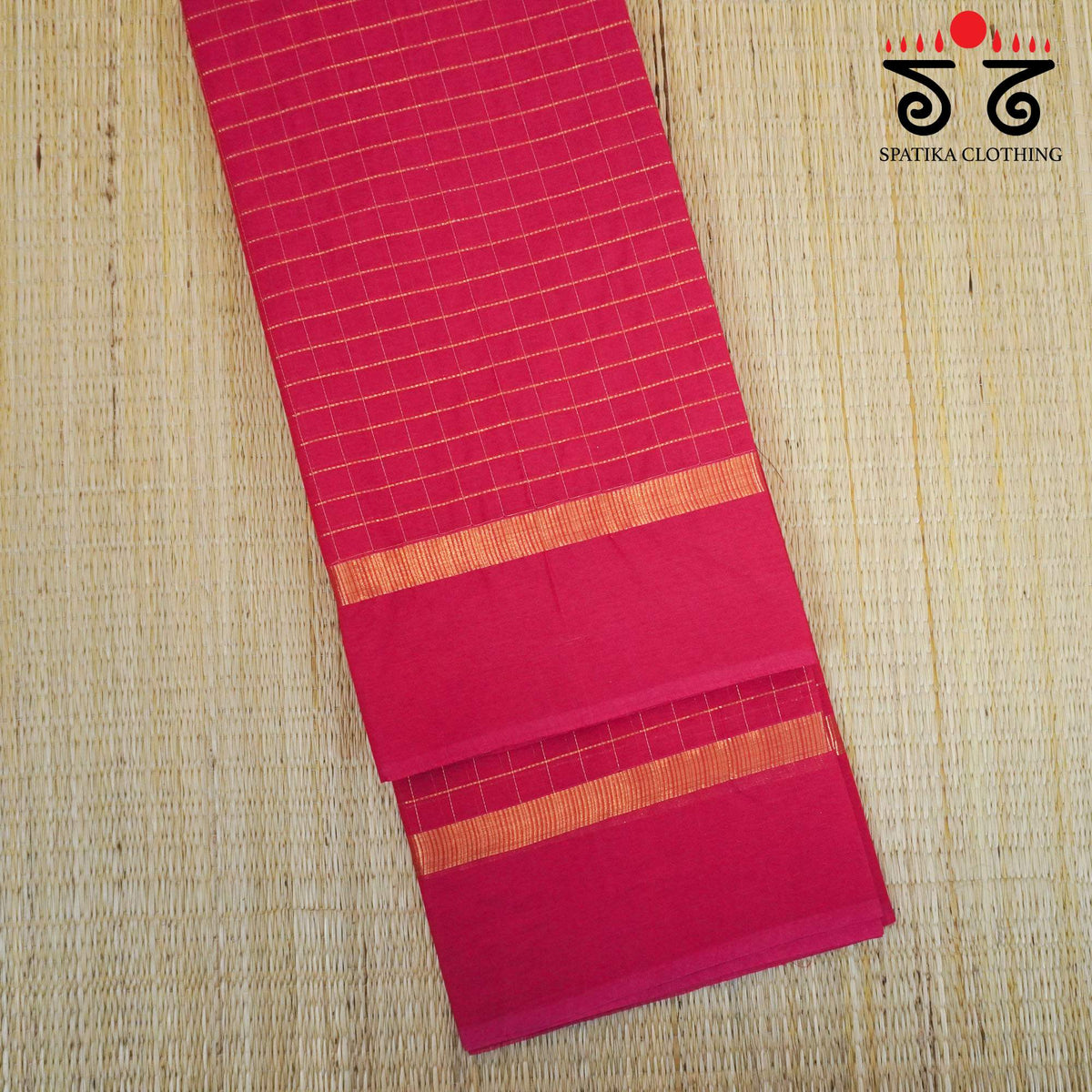 Pink South Cotton Saree