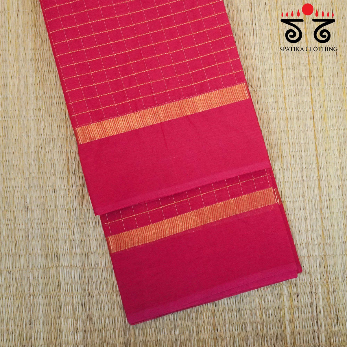 Pink South Cotton Saree