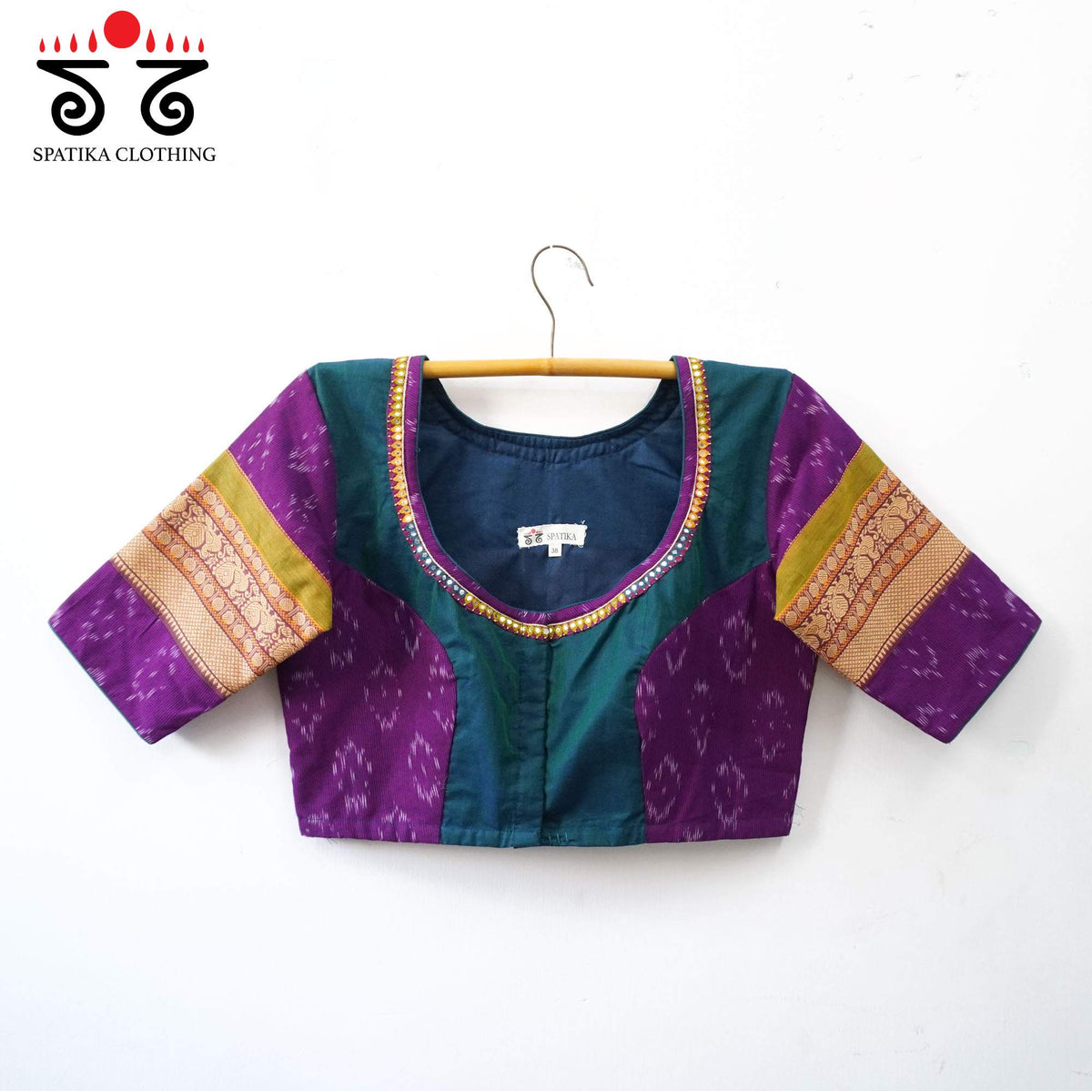Green Kanchi Cotton Handcrafted Blouse