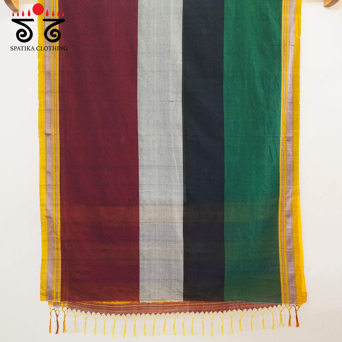 Ilkal kolam Embroidered Saree