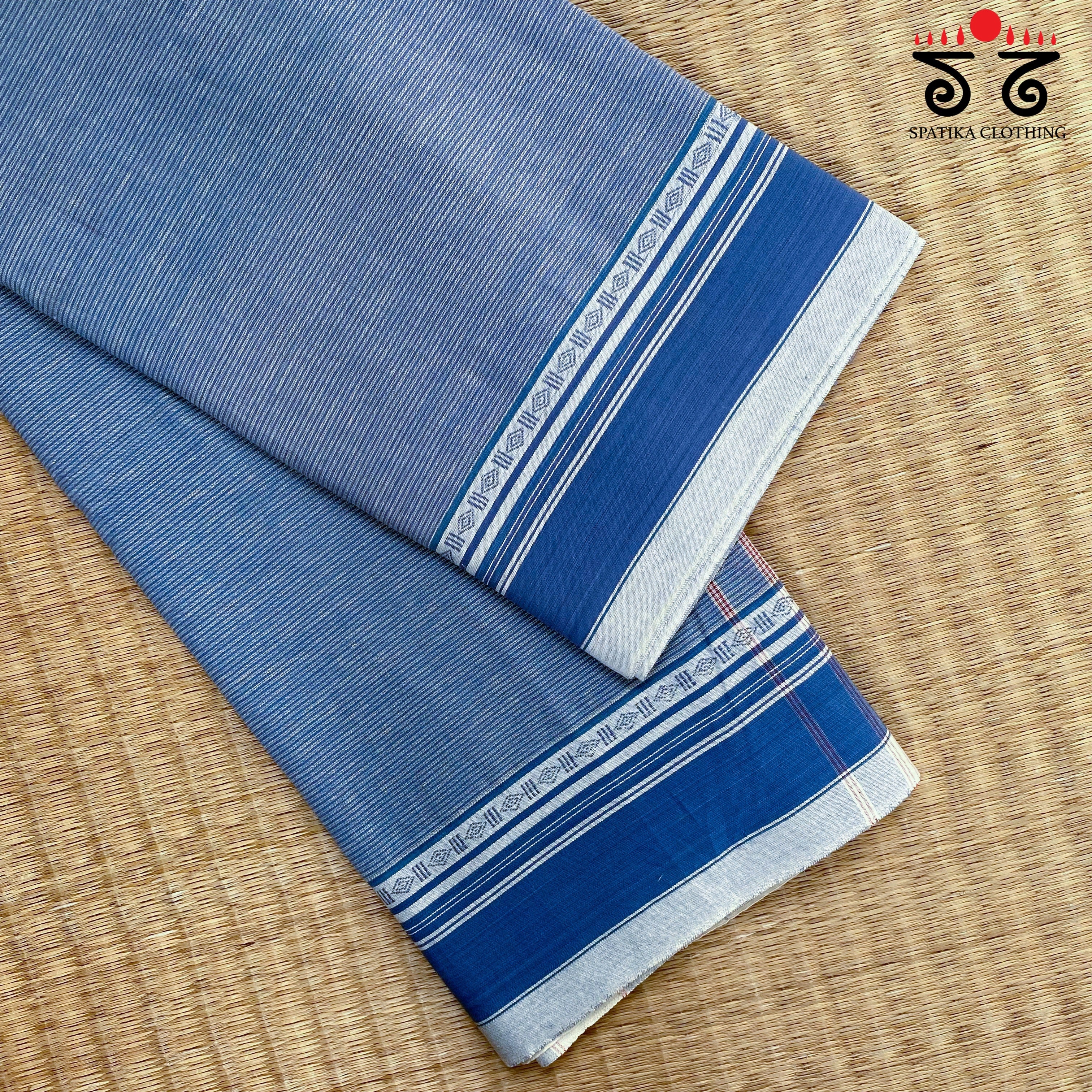 Aane Hejje - Blue & White Revival Saree