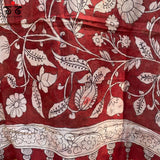 Pen kalamkari Chanderi Stole