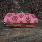 Box Clutch - Pink Paisley!