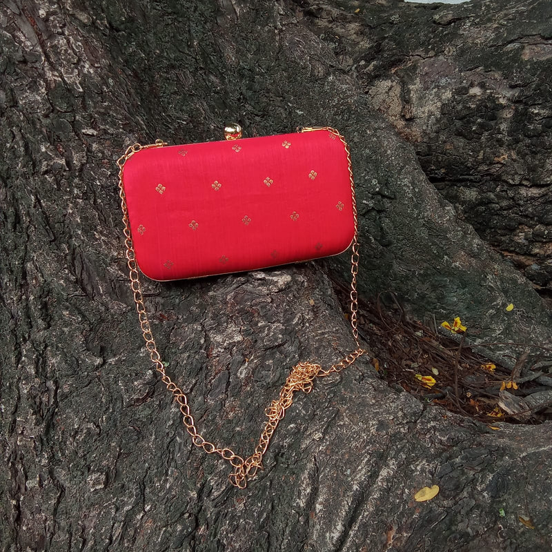 Box Clutch - Festive Red!