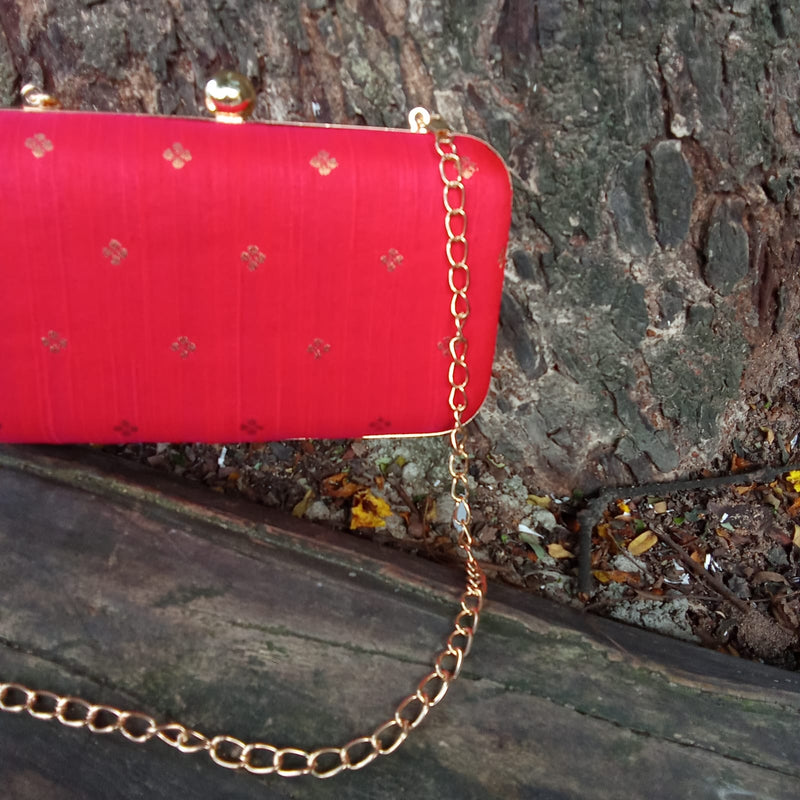 Box Clutch - Festive Red!