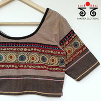The Boondh - Brown Pen Kalamkari Blouse