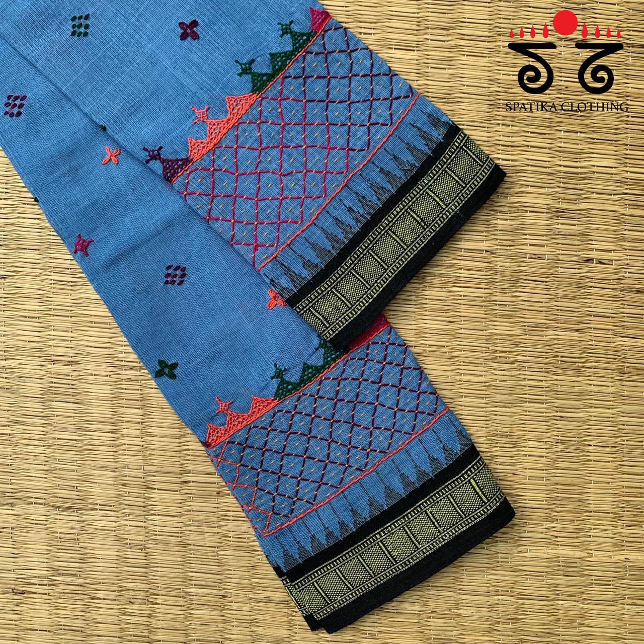 Lambani Handembroidery on Ponduru Blouse Fabric