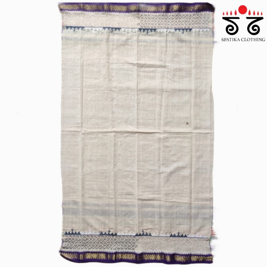Hand-embroidered Ponduru Blouse Fabric