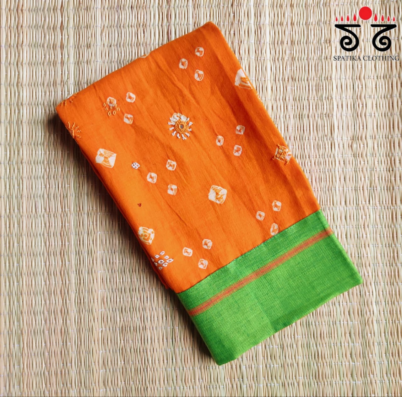 Hand Embroidered Bandhani Blouse Fabric