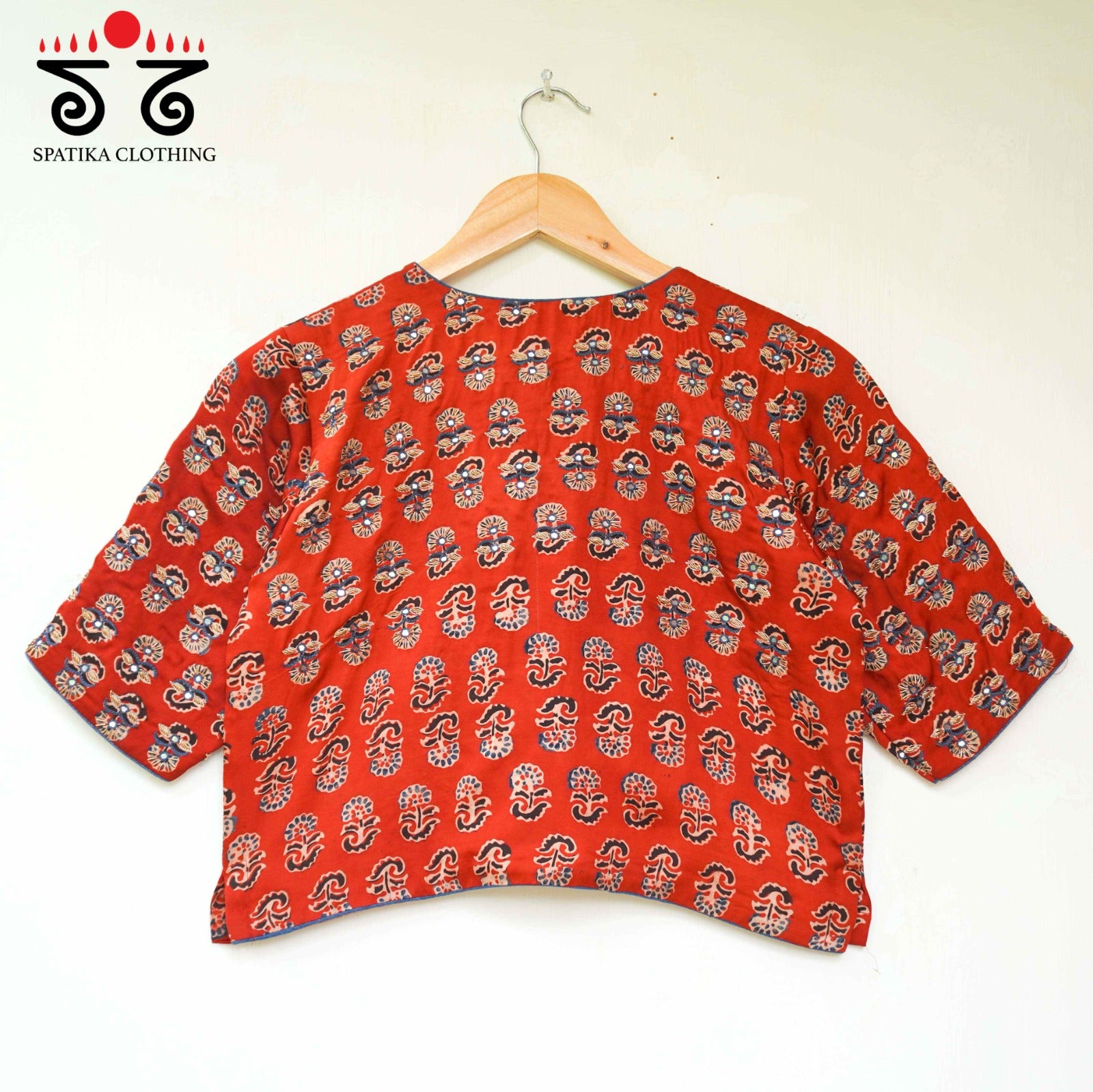 The Festive Red Modal Blouse
